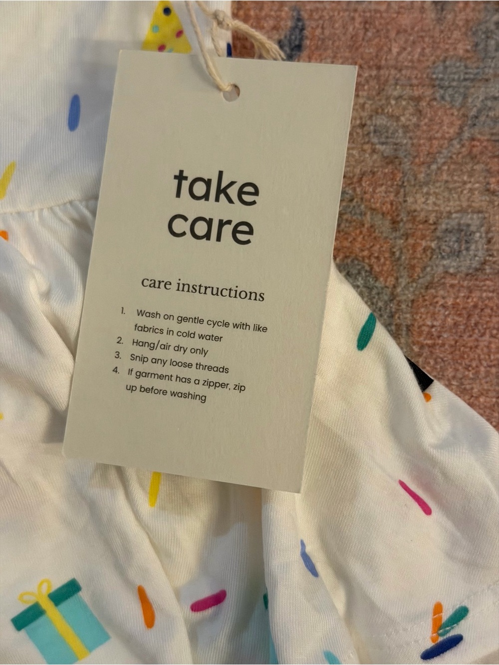 Brand New Kyte Baby 6-12 Month Cloud Party Long Sleeve Twirl Dress - Picture 6 of 11